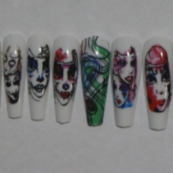 Costume masks- press on nail set - Picture 7 of 10